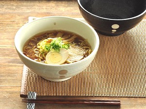 水玉ドットラーメン丼【どんぶり 日本製 美濃焼 和食器】