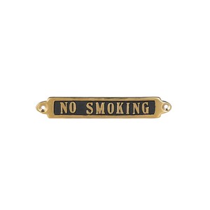 DULTON (ダルトン) ブラスサイン ノースモーキング BRASS SIGN NO SMOKING