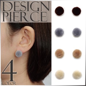 Pierced Earrings Titanium Post Resin Design Ladies' Autumn/Winter