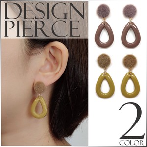 Pierced Earrings Titanium Post Resin Design Ladies' Autumn/Winter