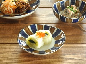 二色錆十草3.5小皿【日本製 美濃焼 和食器】