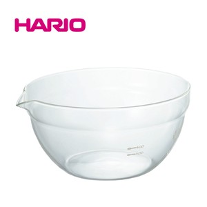 『HARIO』 耐熱ガラス製片口ボウル800 KB-80-BK（ハリオ）