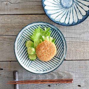 令和粉引5.0皿【中皿 日本製 美濃焼 和食器】