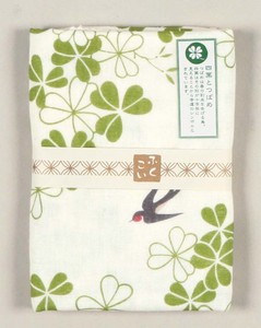 日式手巾 吉祥物 纱布 四叶草