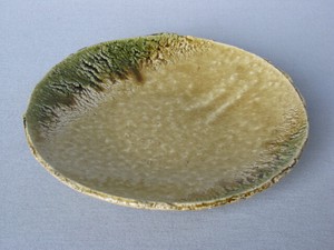 盛皿 大皿 中皿 プレート 和陶器 和モダン /黄瀬戸パスタ皿