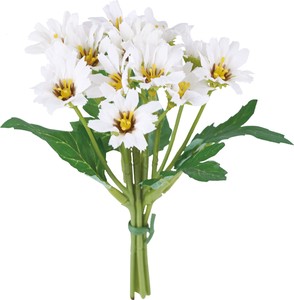 【造花】フラワーデージーバンドル5P ホワイト