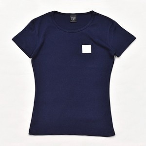 T-shirt Navy T-Shirt Casual Ladies' Simple
