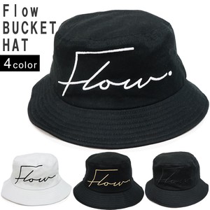 帽子 バケットハット ハット メンズ レディース HAT コットン 刺繍 ロゴ Flow キーズ Keys Flow