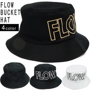 帽子 バケットハット ハット メンズ レディース HAT コットン 刺繍 ロゴ Flow キーズ Keys Flow