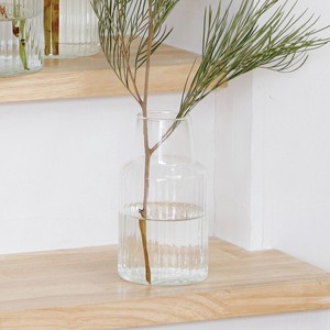 【定番】（高さ18cm）リューズガラス 　クーレライン　フラワーベース　シム／リサイクルガラス 花瓶