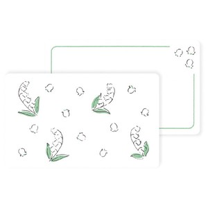 Greeting Card Message Card Lily Of The Valley Made in Japan