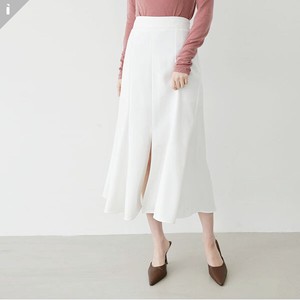 Skirt Front Long Slim Simple