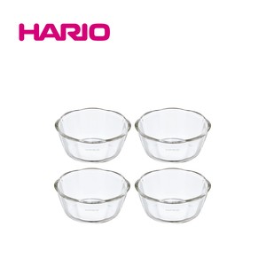 『HARIO』耐熱ガラス製スイーツボウル300 4個セット SWB-2412（ハリオ）