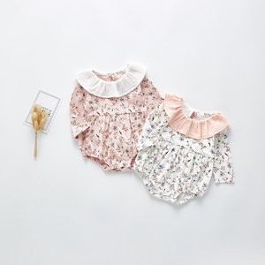 Baby Dress/Romper Little Girls Long Sleeves Floral Pattern Rompers Kids