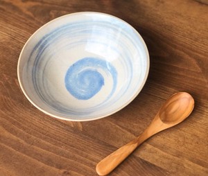 こしょくまるけ　渦うのふ　クレール型4.0鉢　13cm【日本製　ボウル　和食器　陶器　織部】ヤマ吾陶器