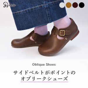 【Diu 120D2602】 ディウ オブリーク木型 レザーシューズ 本革 レディース 革靴 シューズ