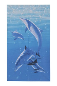 Japanese Noren Curtain Dolphin M