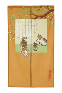 Japanese Noren Curtain Cat M