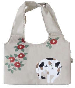 【ネコ/CAT(猫)】ショッピングバスケットバッグ ミケ 椿