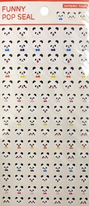 WORLD CRAFT Planner Stickers Sticker Animals Animal Stationery Panda