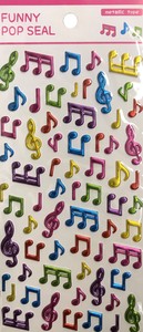 WORLD CRAFT Notebook Sticker Music Stationery