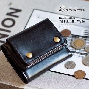 Trifold Wallet Mini Genuine Leather M