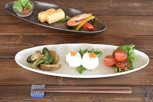 （ナチュラル）ちょっとスリムなオーバルサンマ皿【さんま皿 長皿 日本製 美濃焼 和食器】