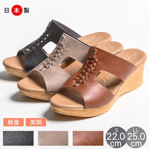【即納】ウェッジソール サンダル 日本製 / 靴 レディースシューズ 婦人靴