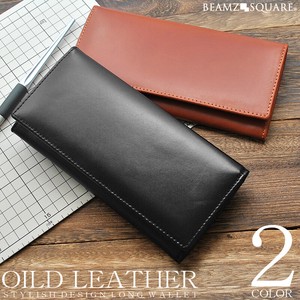 Long Wallet Cattle Leather M 2-colors Popular Seller