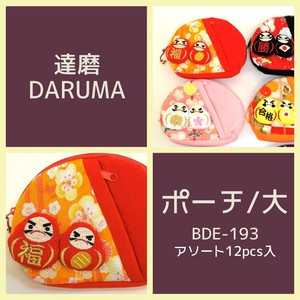 Plushie/Doll Pouch Series Daruma Japanese Sundries L size