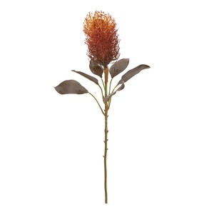 Artificial Plant Flower Pick Brown Orange