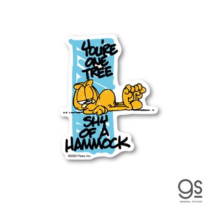 ガーフィールド キャラクターステッカー YOU'RE ONE TREE ミニ アメリカ 猫 GF013 gs 公式 グッズ