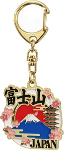 Key Ring Key Chain Cherry Blossoms Mt.Fuji