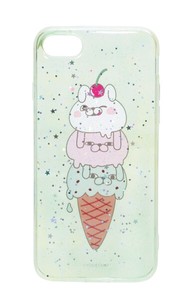 ヨッシースタンプ　TPU-PE製iPhone6/7/8/新SE兼用ケース／アイスクリーム