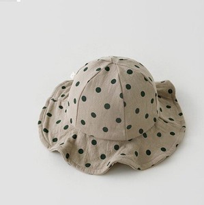 Babies Hat/Cap Check Polka Dot