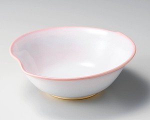 椿秀窯　つぼみ　盛鉢【日本製  陶器  萩焼】