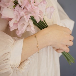 〔14kgf〕てんてんブレスレット　(pearl  naturalstone bracelet)