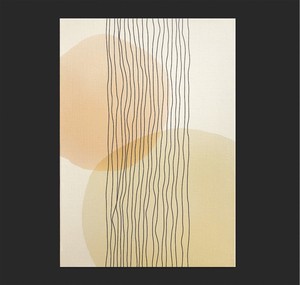 キャンバスパネル 【抽象画052】北欧　抽象画　幾何学模様　アブストラクト　ラインアート　シンプル