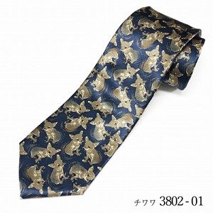 Dog pattern tie「チワワ」ネクタイ