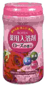 日本製 made in japan ROTEN 薬用入浴剤 ローズの香り(ボトル)680g F-0003