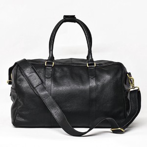 Duffle Bag black Large Capacity Genuine Leather Ladies' Men's
