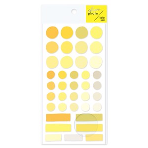 Stickers Sheer Photo Color Stickers Yellow