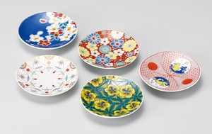 Kutani ware Seikou-kiln Small Plate Assortment Made in Japan