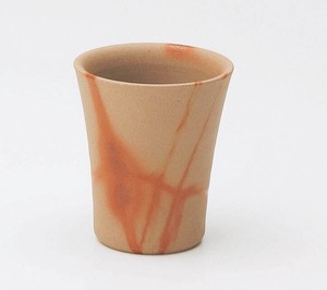 陶峰窯　火だすき　フリーカップ【日本製  陶器  備前焼】