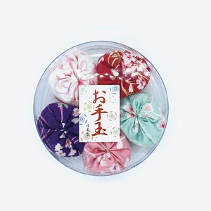 【和雑貨】桜柄丸プラケース入りお手玉