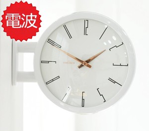 電波両面時計 Morden Double Clock A7(WH)