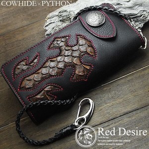 Long Wallet Cattle Leather Genuine Leather