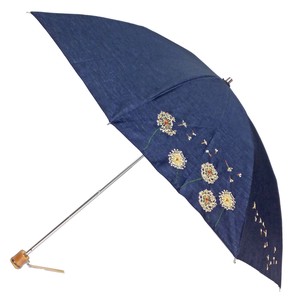 たんぽぽ刺繍　エスクール　刺繍　晴雨兼用傘
