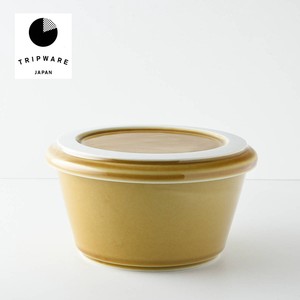 Mino ware Storage Jar/Bag Trip Caramel Straight Western Tableware Made in Japan