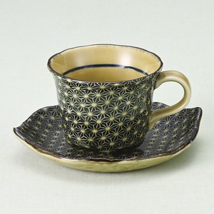 コーヒーカップ&ソーサー 葉ふね刺子 陶器 日本製 美濃焼